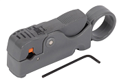 Инструмент для зачистки коаксиального кабеля RG-58/59/6/SAT, регулируемые ножи, клещи КЗ-К «МастерЭлектрик» TDM