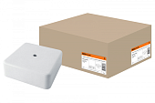 Коробка распаячная КР 50х50х20 ОП белая IP40 TDM SQ1401-0201