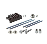 Набор шинных держателей и крепежа НШД 4/5 T для 3Р системы шин 30-125 x 5 мм TDM SQ0834-0004