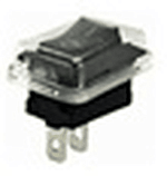 Клавишный переключатель YL-211-03 черный корп (влагозащищенный) 2 положения 1з  TDM SQ0703-0021