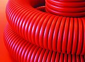 Труба гибкая двустенная д. 63мм, с/з цвет красный DKC 121963100 (кратно 100)