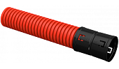 Труба гибкая двустенная д. 63мм, с/з цвет красный ПНД ELASTA  IEK (кратно 25)