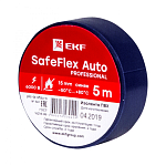 Изолента ПВХ синяя 15мм  5м серии SafeFlex Auto EKF