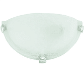 TDM СД 1*60 Вт E27 декоративный полукруг бел.(стекло;основание;патрон)