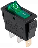 Клавишный переключатель IRS-101-G зеленый с подсветкой 2 положения 1з TDM