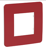 SCH Unica NEW Studio Красный/Бел. Рамка 1-ая  NU280213 (вывод из продажи)