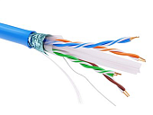 F/UTP кат.6 4х2 PVC, синий Информационный кабель экранированый DKC (кратно 305)