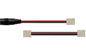 Коннектор для жесткого L-соединения двух светодиодных лент шириной 8 мм, TDM